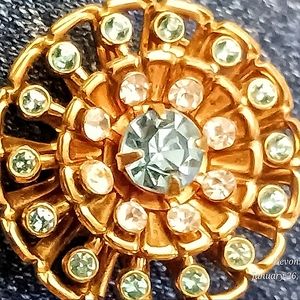 Signed Vintage Coro Gold Tone Brooch